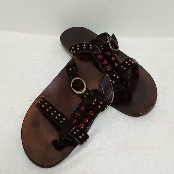 JEAN MICHEL CAZABAT RHINESTONE SANDALS - Picture 5 of 7